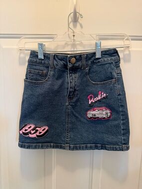 Barbie Blue Denim Skirt youth girls size 7